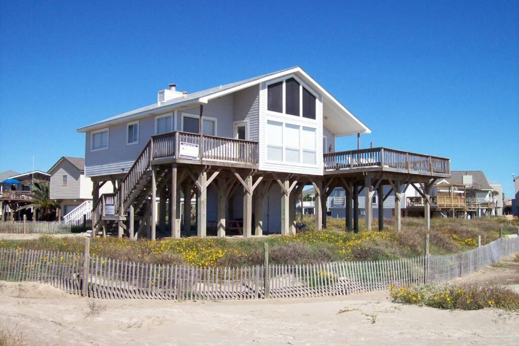 Beach Front On West Beach Galveston Exterior foto